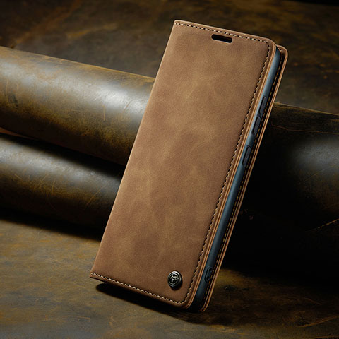 Funda de Cuero Cartera con Soporte Carcasa C02S para Huawei Mate 60 Pro+ Plus Marron Claro