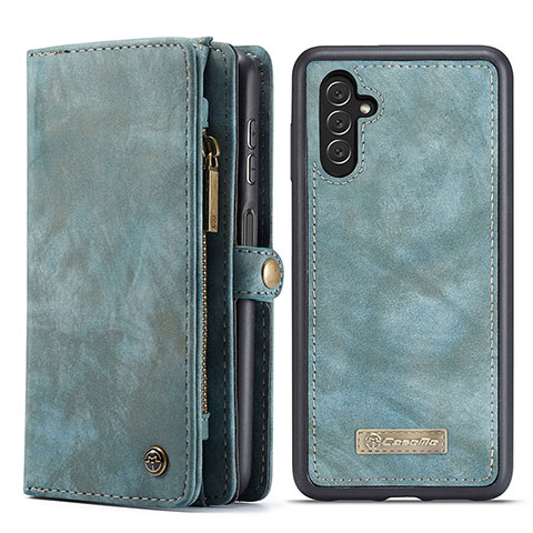 Funda de Cuero Cartera con Soporte Carcasa C02S para Samsung Galaxy A04s Azul