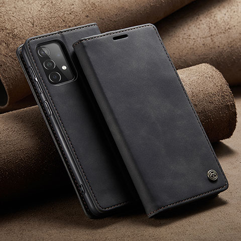 Funda de Cuero Cartera con Soporte Carcasa C02S para Samsung Galaxy A52s 5G Negro