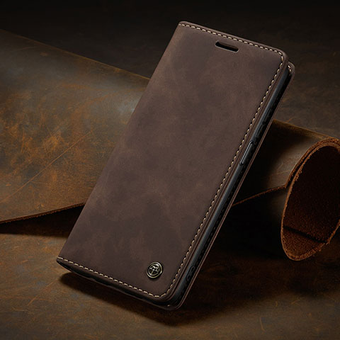 Funda de Cuero Cartera con Soporte Carcasa C02S para Xiaomi Mi 10i 5G Marron