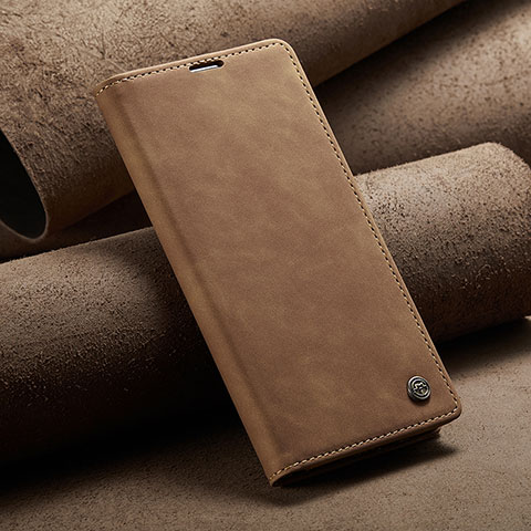 Funda de Cuero Cartera con Soporte Carcasa C02S para Xiaomi Mi 11X 5G Marron Claro