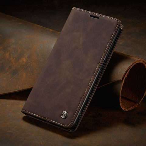 Funda de Cuero Cartera con Soporte Carcasa C02S para Xiaomi Poco M2 Pro Marron