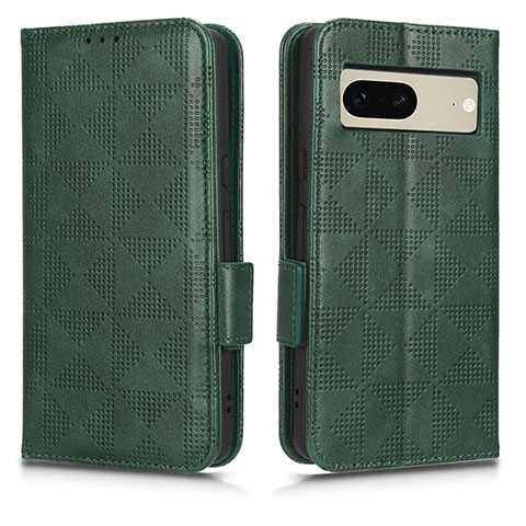 Funda de Cuero Cartera con Soporte Carcasa C02X para Google Pixel 7 5G Verde