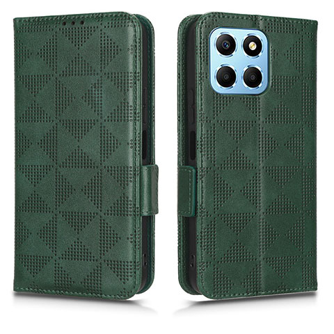 Funda de Cuero Cartera con Soporte Carcasa C02X para Huawei Honor 70 Lite 5G Verde