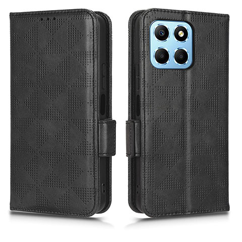 Funda de Cuero Cartera con Soporte Carcasa C02X para Huawei Honor X6 5G Negro