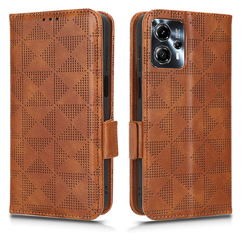 Funda de Cuero Cartera con Soporte Carcasa C02X para Motorola Moto G23 Marron