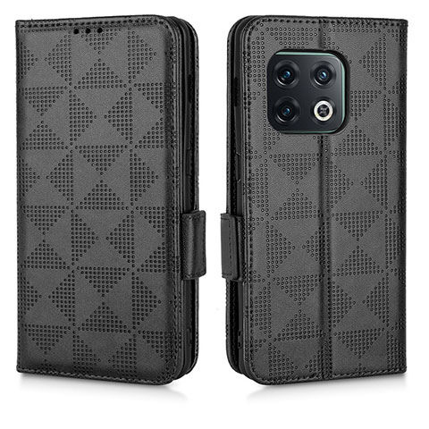 Funda de Cuero Cartera con Soporte Carcasa C02X para OnePlus 10 Pro 5G Negro