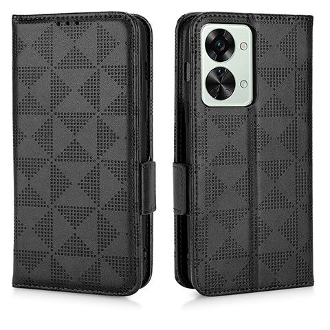 Funda de Cuero Cartera con Soporte Carcasa C02X para OnePlus Nord 2T 5G Negro