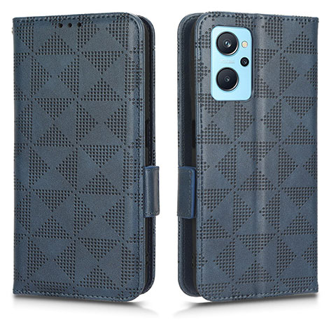 Funda de Cuero Cartera con Soporte Carcasa C02X para Oppo K10 4G Azul