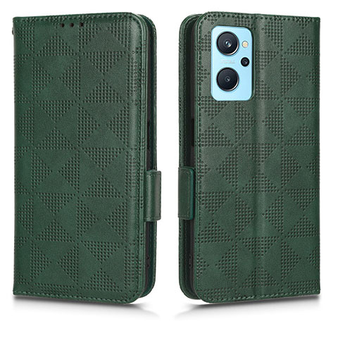 Funda de Cuero Cartera con Soporte Carcasa C02X para Oppo K10 4G Verde