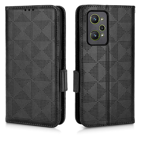 Funda de Cuero Cartera con Soporte Carcasa C02X para Realme GT Neo2 5G Negro