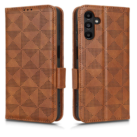 Funda de Cuero Cartera con Soporte Carcasa C02X para Samsung Galaxy A04s Marron