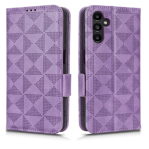 Funda de Cuero Cartera con Soporte Carcasa C02X para Samsung Galaxy A04s Morado