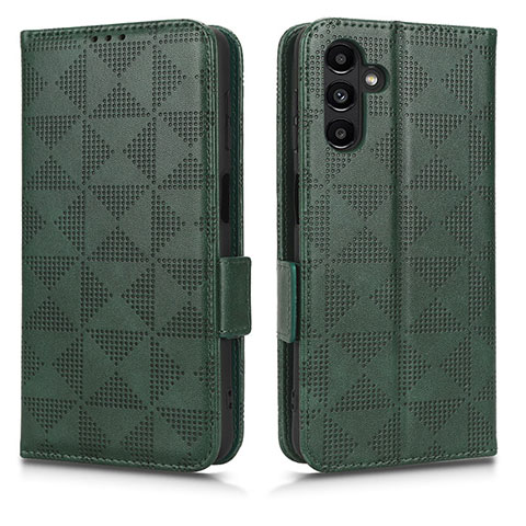 Funda de Cuero Cartera con Soporte Carcasa C02X para Samsung Galaxy A04s Verde