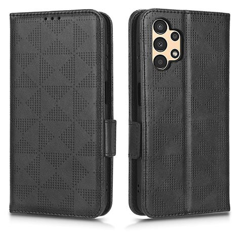 Funda de Cuero Cartera con Soporte Carcasa C02X para Samsung Galaxy A13 4G Negro