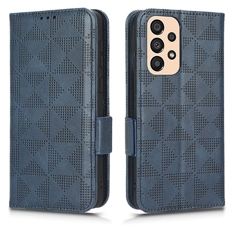 Funda de Cuero Cartera con Soporte Carcasa C02X para Samsung Galaxy A23 4G Azul