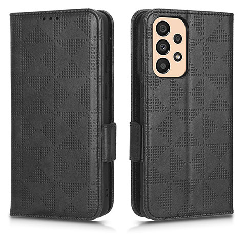 Funda de Cuero Cartera con Soporte Carcasa C02X para Samsung Galaxy A23 4G Negro