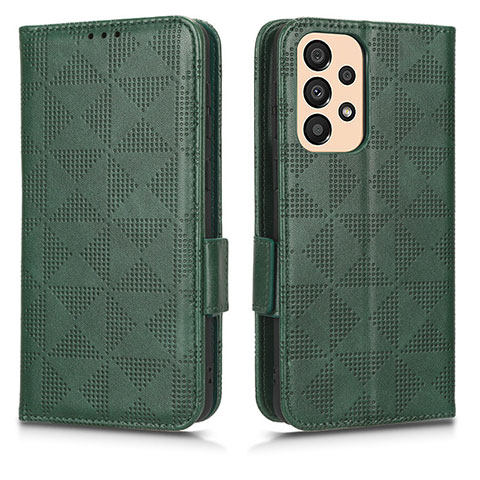 Funda de Cuero Cartera con Soporte Carcasa C02X para Samsung Galaxy A23 4G Verde