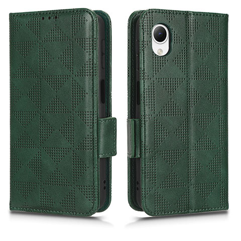 Funda de Cuero Cartera con Soporte Carcasa C02X para Samsung Galaxy A23 5G SC-56C Verde