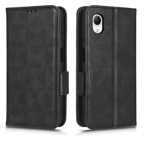 Funda de Cuero Cartera con Soporte Carcasa C02X para Samsung Galaxy A23e 5G Negro