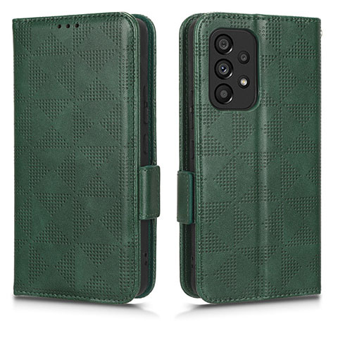 Funda de Cuero Cartera con Soporte Carcasa C02X para Samsung Galaxy A53 5G Verde