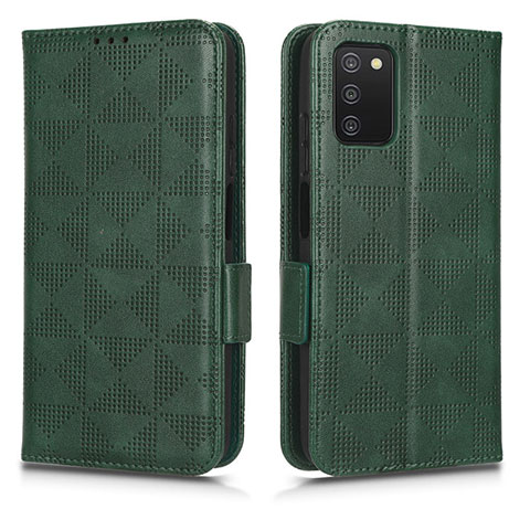 Funda de Cuero Cartera con Soporte Carcasa C02X para Samsung Galaxy F02S SM-E025F Verde