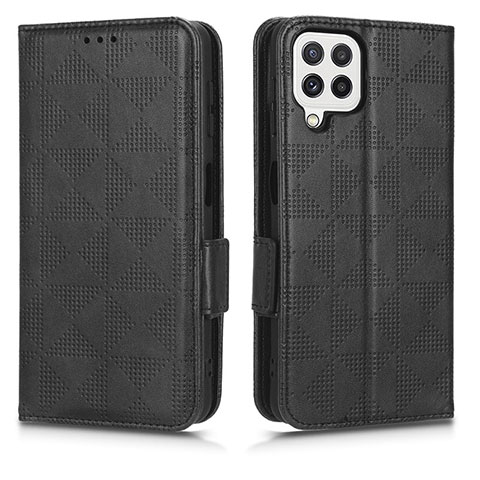 Funda de Cuero Cartera con Soporte Carcasa C02X para Samsung Galaxy F12 Negro