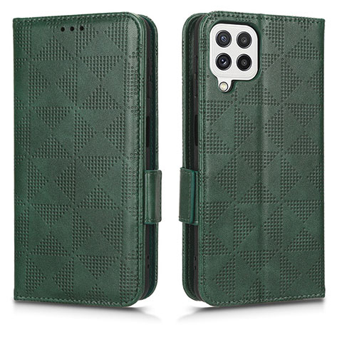 Funda de Cuero Cartera con Soporte Carcasa C02X para Samsung Galaxy F12 Verde