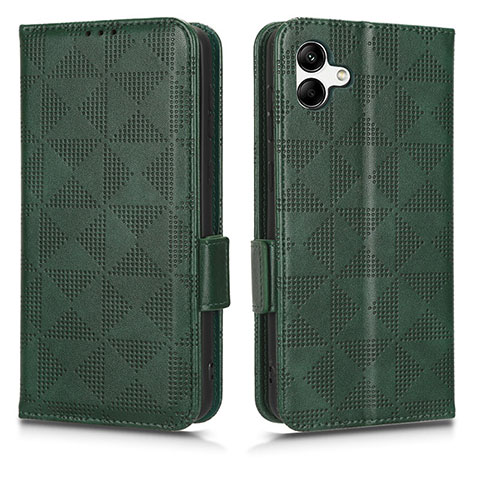 Funda de Cuero Cartera con Soporte Carcasa C02X para Samsung Galaxy M04 Verde