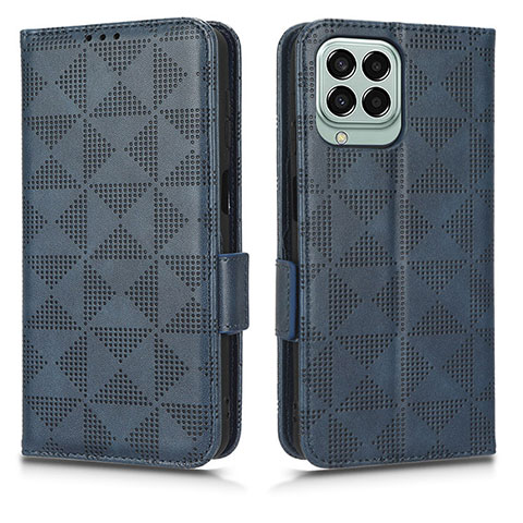 Funda de Cuero Cartera con Soporte Carcasa C02X para Samsung Galaxy M33 5G Azul