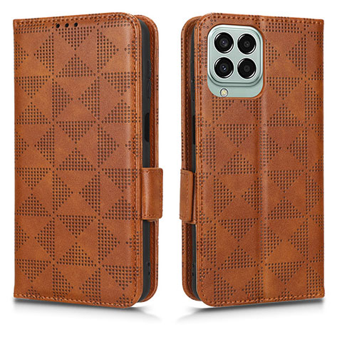 Funda de Cuero Cartera con Soporte Carcasa C02X para Samsung Galaxy M33 5G Marron