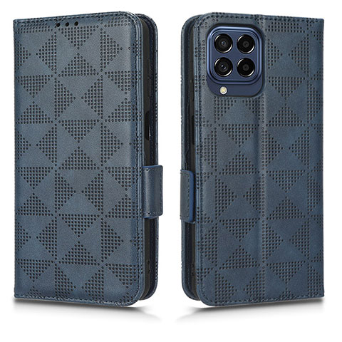 Funda de Cuero Cartera con Soporte Carcasa C02X para Samsung Galaxy M53 5G Azul