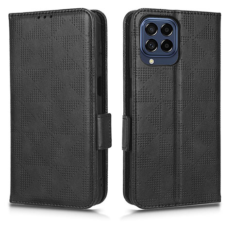 Funda de Cuero Cartera con Soporte Carcasa C02X para Samsung Galaxy M53 5G Negro