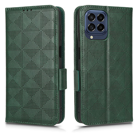 Funda de Cuero Cartera con Soporte Carcasa C02X para Samsung Galaxy M53 5G Verde