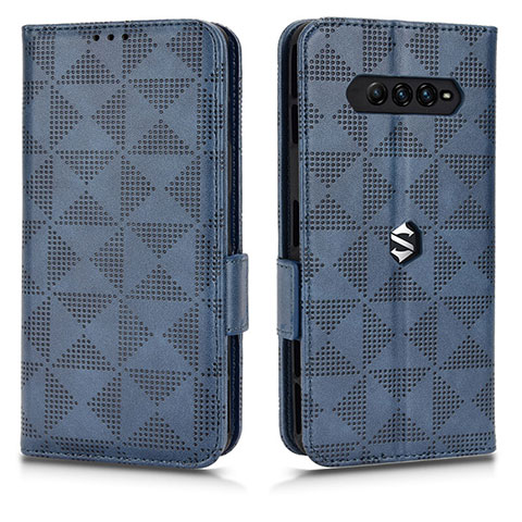 Funda de Cuero Cartera con Soporte Carcasa C02X para Xiaomi Black Shark 4 5G Azul