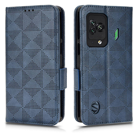 Funda de Cuero Cartera con Soporte Carcasa C02X para Xiaomi Black Shark 5 5G Azul