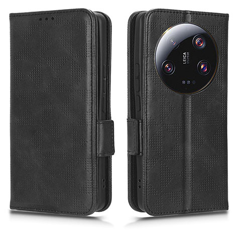 Funda de Cuero Cartera con Soporte Carcasa C02X para Xiaomi Mi 13 Ultra 5G Negro