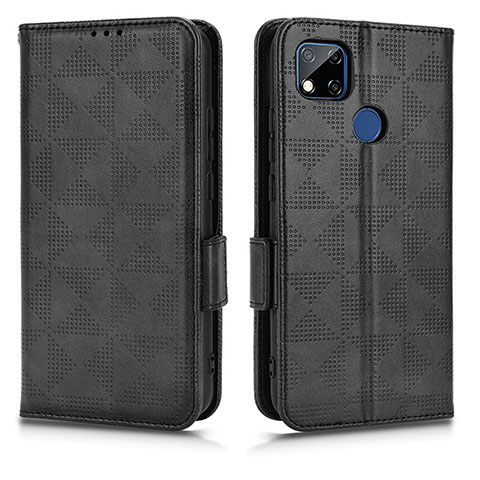 Funda de Cuero Cartera con Soporte Carcasa C02X para Xiaomi POCO C3 Negro