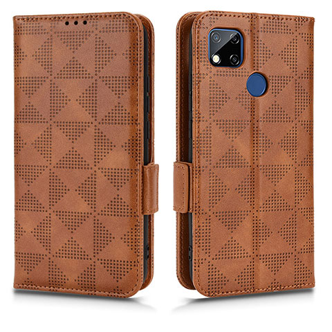 Funda de Cuero Cartera con Soporte Carcasa C02X para Xiaomi POCO C31 Marron