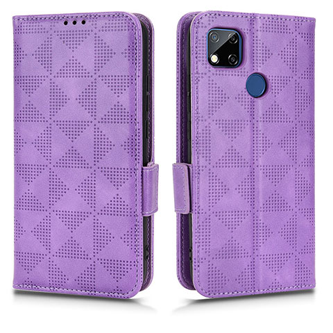 Funda de Cuero Cartera con Soporte Carcasa C02X para Xiaomi POCO C31 Morado