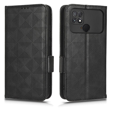 Funda de Cuero Cartera con Soporte Carcasa C02X para Xiaomi Poco C40 Negro