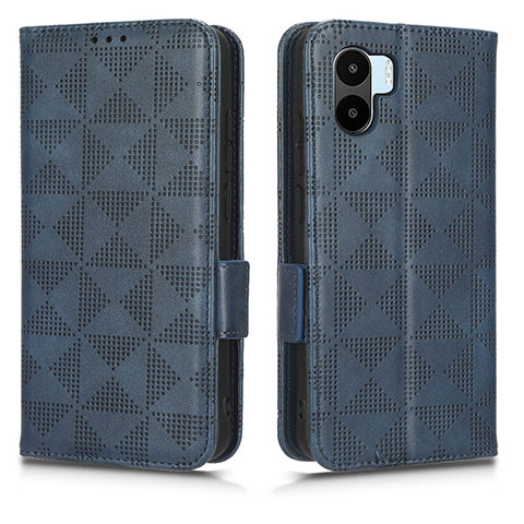 Funda de Cuero Cartera con Soporte Carcasa C02X para Xiaomi Poco C51 Azul