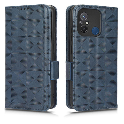 Funda de Cuero Cartera con Soporte Carcasa C02X para Xiaomi Poco C55 Azul