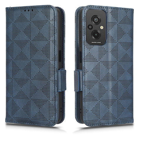 Funda de Cuero Cartera con Soporte Carcasa C02X para Xiaomi Redmi 11 Prime 4G Azul