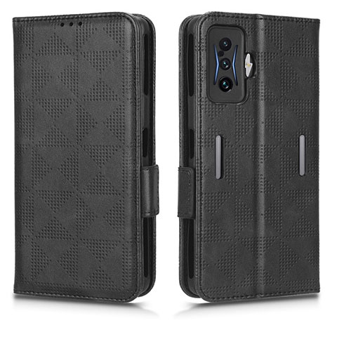 Funda de Cuero Cartera con Soporte Carcasa C02X para Xiaomi Redmi K50 Gaming 5G Negro