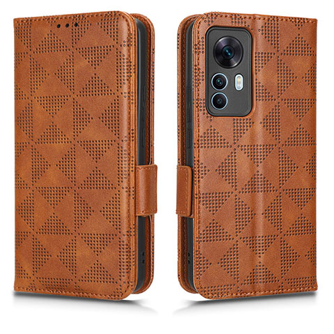 Funda de Cuero Cartera con Soporte Carcasa C02X para Xiaomi Redmi K50 Ultra 5G Marron