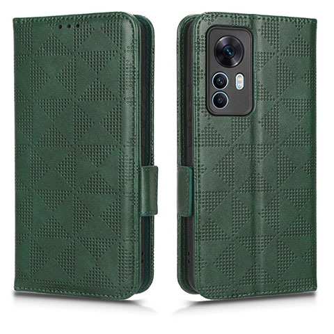 Funda de Cuero Cartera con Soporte Carcasa C02X para Xiaomi Redmi K50 Ultra 5G Verde