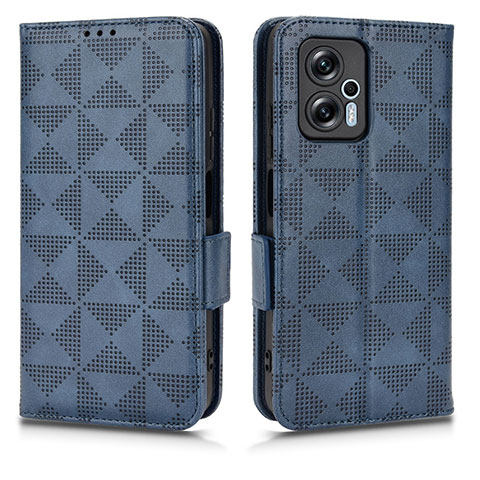 Funda de Cuero Cartera con Soporte Carcasa C02X para Xiaomi Redmi K50i 5G Azul