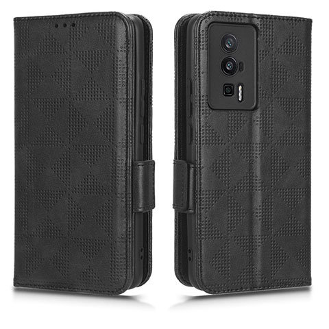 Funda de Cuero Cartera con Soporte Carcasa C02X para Xiaomi Redmi K60 5G Negro