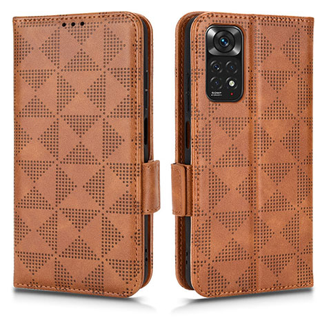 Funda de Cuero Cartera con Soporte Carcasa C02X para Xiaomi Redmi Note 11 4G (2022) Marron